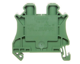 Złączka szynowa 2-przewodowa 6mm2 zielona Ex UT 6 GN 3045211 /50szt./