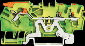2102-5307 3-conductor ground terminal block, 2.5 mm², gn-yl