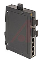 Hub przemysłowy, porty RJ45: 4, Szyna DIN, 10/100Mbit/s, 9 → 60 V DC