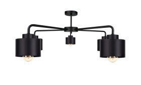 Lampa sufitowa nowoczesna 5xE27 SIMPLY BLACK