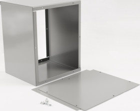 Steel enclosure, (L x W x H) 254 x 178 x 203 mm, gray (RAL 7046), IP32, 1415F