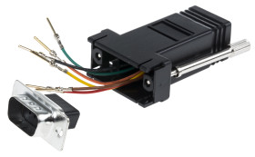 Adapter D-sub z typu D-Sub z 9 stykami na rodzaj Żeński z rodzaju Męski na typ RJ11