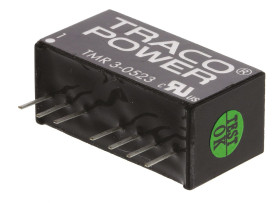 Przetwornica DC-DC, 3W, Uwe 4,5 → 9 V DC, Uwy ±15V dc, Iwy 100mA, TRACOPOWER