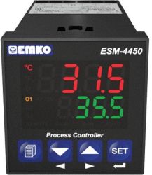 Termostat Emko ESM-4450.2.20.2.1/00.00/0.0.0.0 Pt100, J, K, R, S, T -200 do 1700 °C Przekaźnik 5 A (D x S x W) 117 x 48