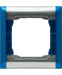 KOS66 PLUS Ramka pojedyncza składana kolorowa aluminium + niebieski 66400681