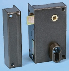 Zamek nawierzchniowy wycięcie panelu: 116 x 70mm Stal