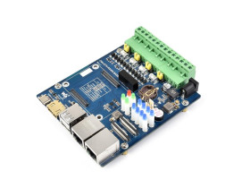 Waveshare Dual ETH Quad RS485 Base Board (B) for Raspberry Pi Compute Module 4, Gigabit Ethernet, 4CH Isolated RS485