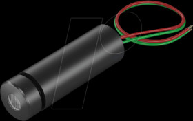 70114843 Dot laser module, red, 650 nm, 3 VDC, 8x25 mm, class 1