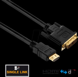 PI3000-050 HDMI/DVI cable - PureInstall series 5.00m