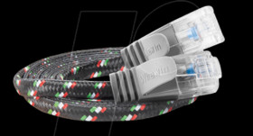 PKW-TOUGH-K6 1.0 Cat.6 SLIM tough cable, U/UTP, 1,0 m, grey