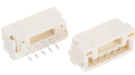 Wtyk PCB 5-pinowe raster: 1.25mm -rzędowe RS PRO Montaż powierzchniowy Męski 1A 50V