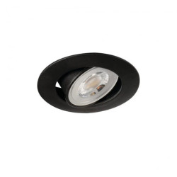 Oprawa downlight LED FIZU 4,8W CW-B 450lm 6500K okrągła Ø6,5 regulowana 30st. czarny 38267