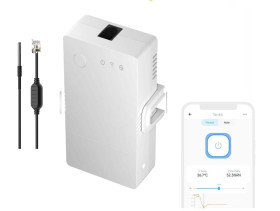 Sonoff THR320 + WTS01 przekaźnik Wifi z pomiarem temperatury termostat