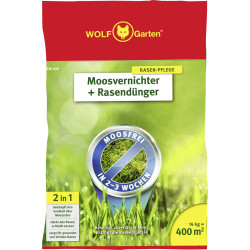 WOLF-Garten 3841040 Moss Killer and Lawn Feed Effective 400 sqm Formula