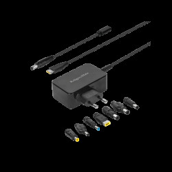 Zasilacz uniwersalny laptopa i urządzeń mobilnych wej.220-240V - wyj.3-20V PD 65W K&M / KM1450-65