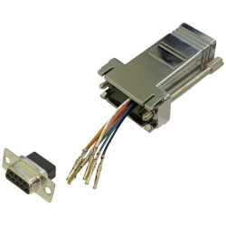 BKL 10121108 Adapter D-sub 9-pin to RJ45 socket freely assembled