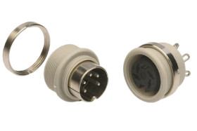 Gniazdo Din 8 -pinowe Żeński Montaż na panelu 34 V AC/DC 7 + PE