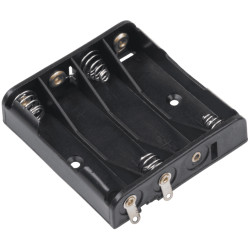 Koszyk na baterie 4 x AA płaski