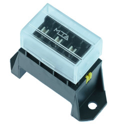 4 Way Standard Blade Fuse Holder Box - Underside Terminals