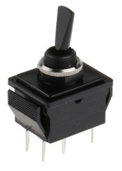 Przełącznik Wł.-wył.-wł. średnica wycięcia 12.7mm DPDT Arcolectric (Bulgin) Ltd Montaż panelowy długość przełącznika