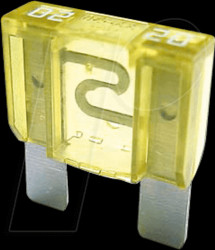 F9020 Car fuse, maxiOTO, 20 A, yellow
