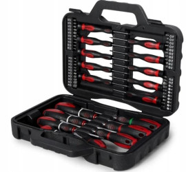 Wkrętaki z magnesem śrubokręty imbus bit zestaw w walizce 58szt Schmith