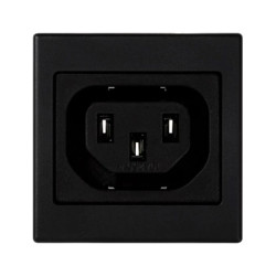 Simon Connect Pokrywa K45 gniazdo IEC320 230V żeńskie (C13) czarny K306A/14
