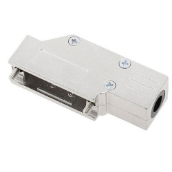 Encitech 6560-0501-02 D-Sub Housing 15-pin solid metal 90&#xB0; silver