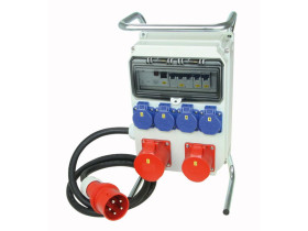 Rozdzielnica budowlana RB 10M gniazda 1x32A/5 1x16A/5 3x250V IP54 HEL 90EKO001 PCE