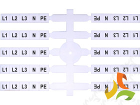 Oznacznik elastyczny (40 x 5szt.) L1L2L3NPE (EO3) 003901816 ETI