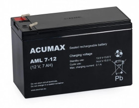 Akumulator VRLA AGM 12V 7Ah (żywotność 10-12lat) AML 7-12