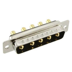 Złącze D-Sub 5-pinowe Męski Kątowe Montaż na panelu raster 2.77mm