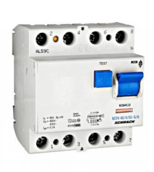 Wyłącznik różnicowoprądowy 40A/3+n/100mA,sel.S,typ A,10kA Seria BC