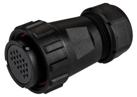 Złącze wielostykowe przemysłowe 20-pinowe Montaż na kablu Wtyczka RS PRO