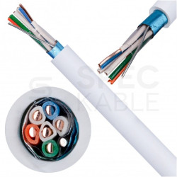 Kabel stacyjny parowany YTKSYekw 3x2x0,5mm2 biały 300V ekranowany drut Bitner