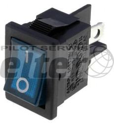 Przeł. kołys. podśw. mały ON-OFF 12V niebieski