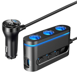 Rozgał. zapalniczki 3xGn + 2xUSB eXtremestyle LS09