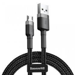 Kabel Baseus cafule CAMKLF-BG1 (USB M - Micro USB M 1m kolor szaro-czarny)