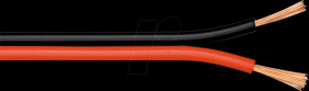 15083 Loudspeaker cable 2x0,75mm² , 100 m red/black CU