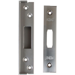 UNION StrongBOLT 2100 Mortice Deadlock Rebate Kit 13mm Satin Chrome Box
