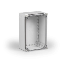 Obudowa Cubo O 200x300x132mm boki gładkie pokrywa przezroczysta IP67 ABS OABP203013T