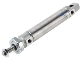 Siłownik pneumatyczny skok: 80mm Festo Ø 25mm dwustronnego działania Action 221.5mm z amortyzacją pneumatyczną