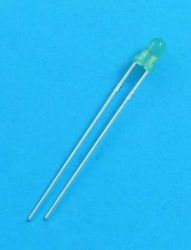 LED 3mm GREEN MIGAJĄCY MATOWA 10mcd