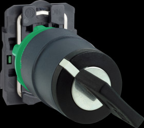 XB5AG21 Key-operated switch, Harmony XB5, black, 22 mm, latching, 1 NO