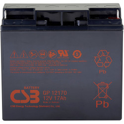 CSB Battery GP12170I1 VRLA 12V 17Ah AGM M5 Maintenance-Free for UPS