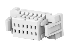 Gniazdo PCB 12 -pinowe 2 -rzędowe raster: 1mm Obudowa Proste Montaż na kablu