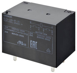 Omron G7L-2A-X-SI-DC24 Przekaźnik SMT, monostabilny, 1 cewka, 600 V/DC, 30 A, 1 szt.