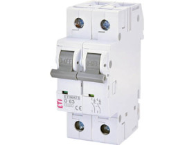 Wyłącznik nadprądowy B 10A 2P 6kA ETIMAT6 002113514 ETI
