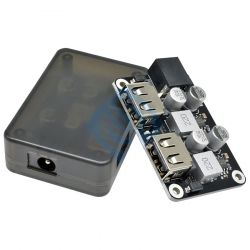 Przetwornica napięcia - szybka ładowarka USB QC2.0/3.0 podwójna + obudowa