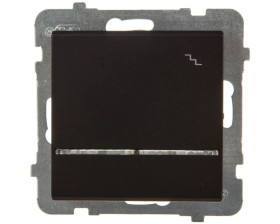 SONATA Łącznik schodowy z podświetleniem czarny metalik ŁP-3RS/m/33